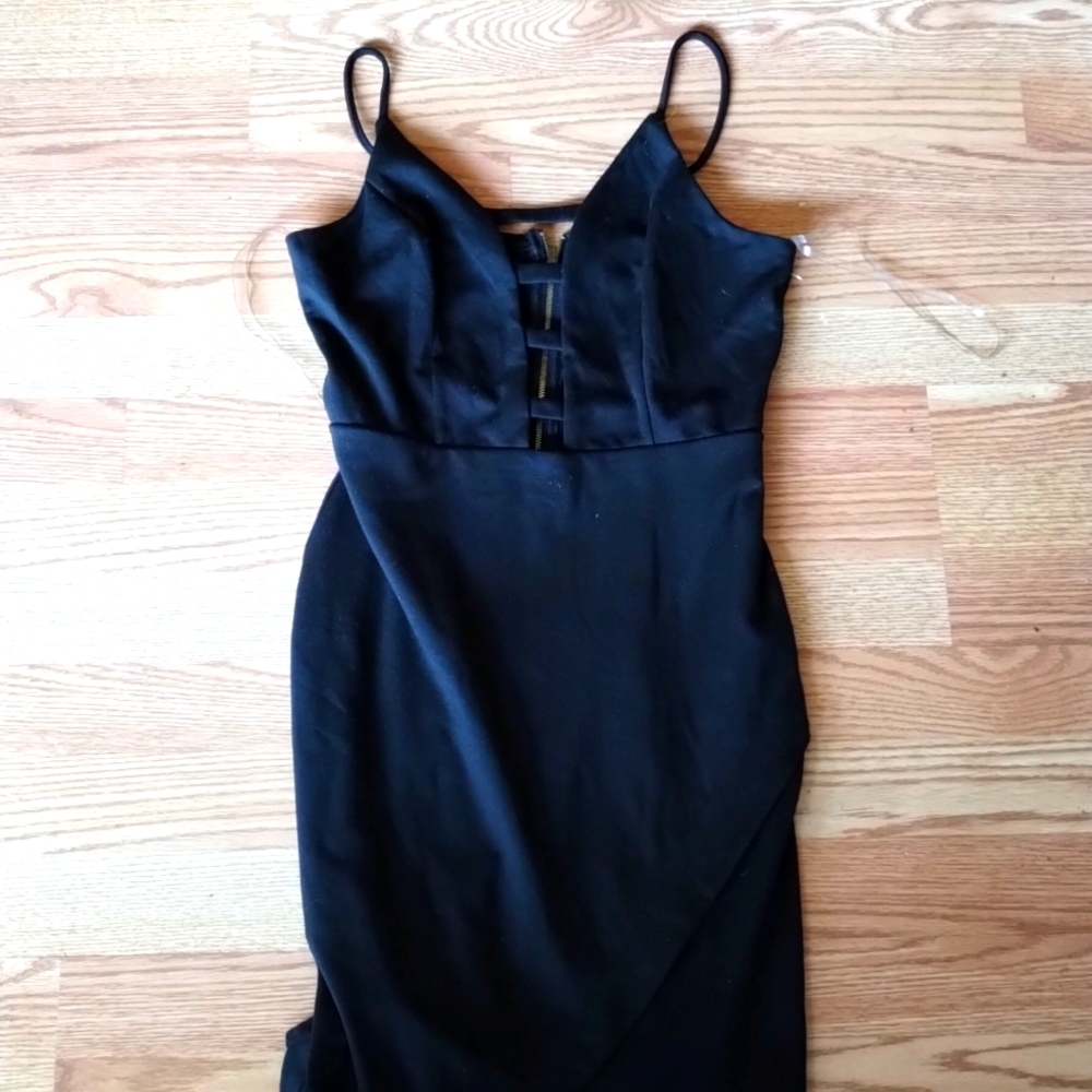 Sexy black cocktail dress